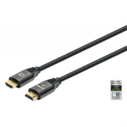 CABLE HDMI 2.1 TEXTIL M-M  1.0M 8K 60HZ