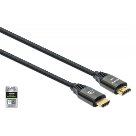 CABLE HDMI 2.1 TEXTIL M-M  1.0M 8K 60HZ