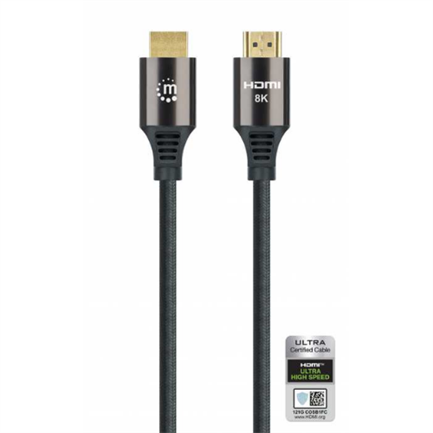 CABLE HDMI 2.1 TEXTIL M-M  2.0M 8K 60HZ