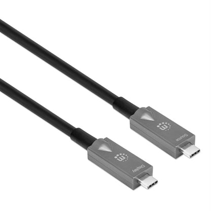 Cable USB-C MANHATTAN V3.2 C-C  7.5M 10Gbps 60W