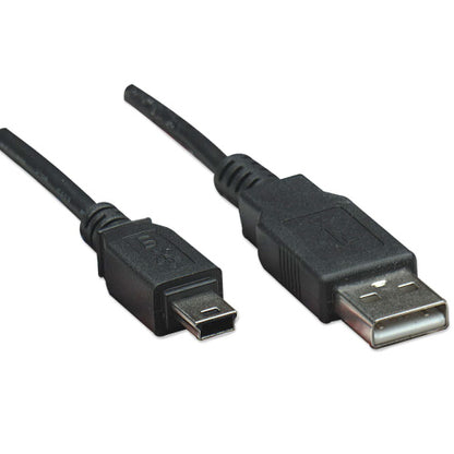 Cable Manhattan USB V2.0 A-Mini B 3.0M Negro