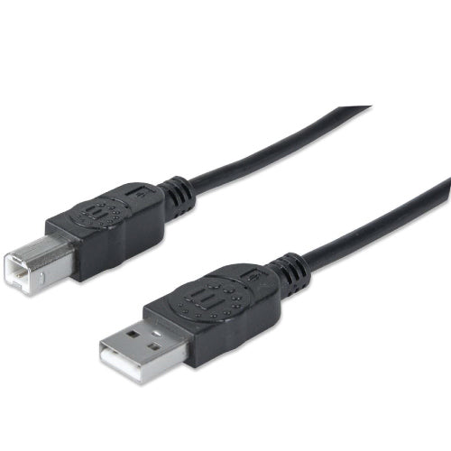 Cable Manhattan USB V2.0 A-B  0.9M Negro