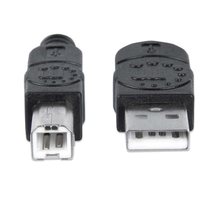 Cable Manhattan USB V2.0 A-B  0.9M Negro