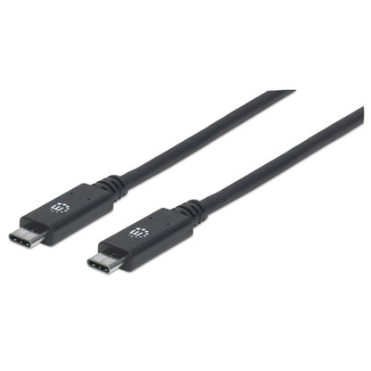 Cable Manhattan USB-C V3.2 C-C  1.0M 10Gbps 100W