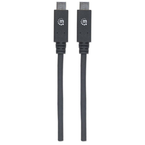 Cable Manhattan USB-C V3.2 C-C  1.0M 10Gbps 100W