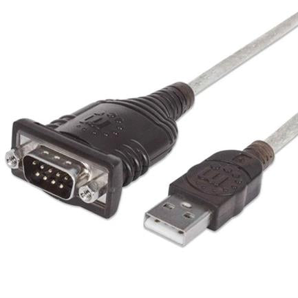 CABLE ADAPTADOR CONVERTIDOR USB A SERIAL DB9 RS232 45CM M-M