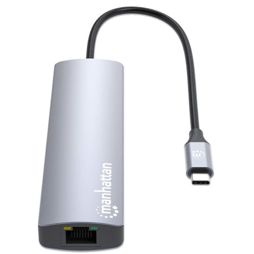 Estacion Docking USB-C  MANHATTAN con Hub 6 en 1