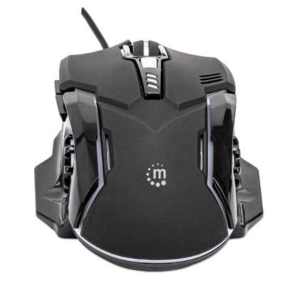 MOUSE OPTICO GAMING 6 BOTONES 3 200DPI ILUMINACION LED NEGRO