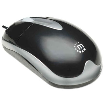 MOUSE OPTICO ALAMBRICO COLOR NERO-PLATA