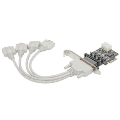 TARJETA SERIAL PCIE CON ADAPTADOR 4 PUERTOS DB9