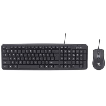 KIT TECLADO Y MOUSE ALAMBRICO OPTICO CONEXION USB ESP