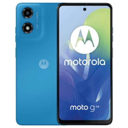 Smartphone Motorola G04 6.6" Unisoc T606 128GB/4GB Cámara 16MP/5MP Android 14 Color Azul