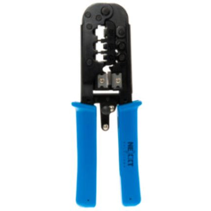 Pinza Modular Nexxt Solutions con Prensa Terminal Pro-3 RJ45 RJ11 y RJ12.