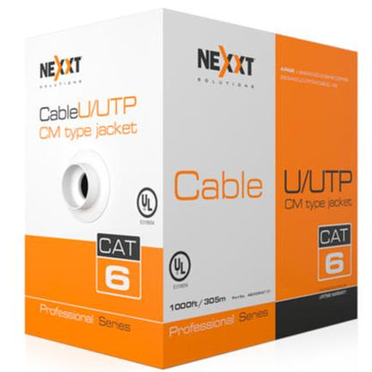 Cable Nexxt Solutions Cat6 UTP 250MHz 4P CM 305m 24AWG Azul