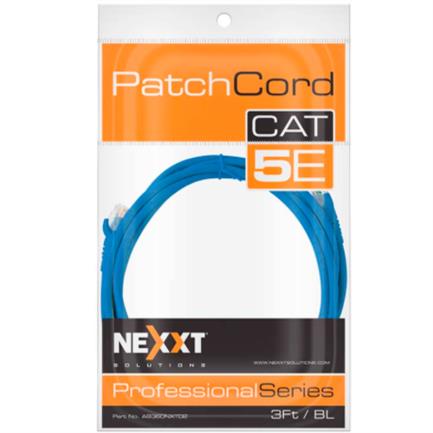 Cable de Conexión Red Nexxt Solutions Cat5e 100 MHz 90cm 24 AWG Color Azul