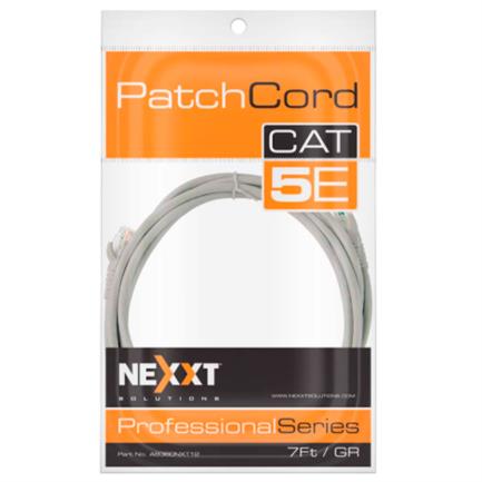 Cable de Conexión Red Nexxt Solutions Cat5e 100 MHz 2.31m 24 AWG Color Gris