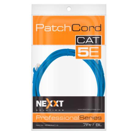 Cable de Conexión Red Nexxt Solutions Cat5e 100 MHz 2.31m 24 AWG Color Azul