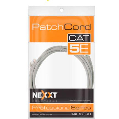 Cable de Conexión Red Nexxt Solutions Cat5e 100 MHz 4.27m 24 AWG Color Gris