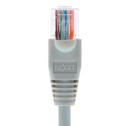 Cable de Conexión Red Nexxt Solutions Cat5e 100 MHz 15.24m 24 AWG Color Gris