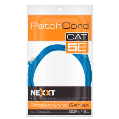 Cable de Conexión Red Nexxt Solutions Cat5e 100 MHz 15.24m 24 AWG Color Azul