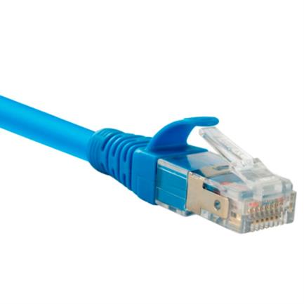 Cable de Conexión Red Nexxt Solutions U/UTP Cat6A 2.10m LSZH Compuesto sin Halogeno de Baja Toxicidad Color Azul