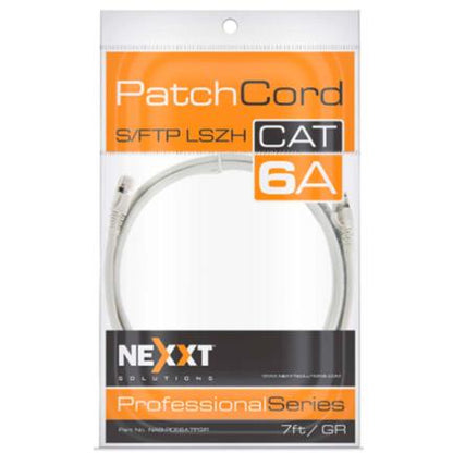 Cable de Conexión Red Nexxt Solutions Cat6A 2.1m S/FTP LSZH Color Gris