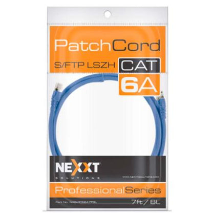 Cable de Conexion Red Nexxt Solutions S/FTP  Cat6A 2 10 Mts LSZH Azul