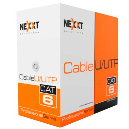 Cable Nexxt Solutions Giga Cat6 4P 23AWG UTP CMR 305m/1000ft Gris