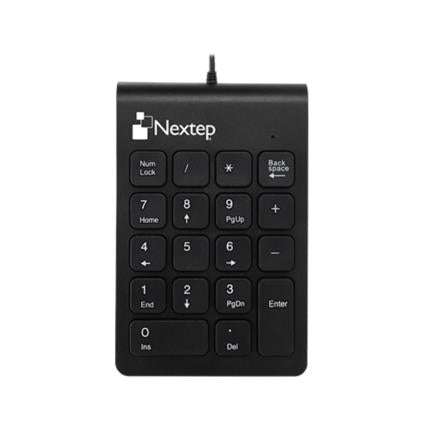 Teclado Numerico Nextep Alambrico Usb 18 Teclas