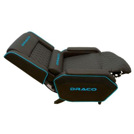 Sofá Gamer Reclinable Dragon XT Modelo Draco Color Negro-Azul