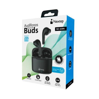 Audifonos Nextep Buds Bluetooth Control Tactil Hasta 20Horas Negro