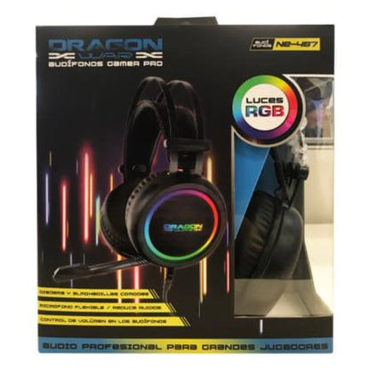 Audífonos Gamer Dragon XT Micrófono Iluminado RGB 3.5mm