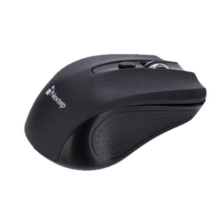 Mouse Nextep Inalámbrico USB Color Negro 1600 dpi Baterias Incluidas