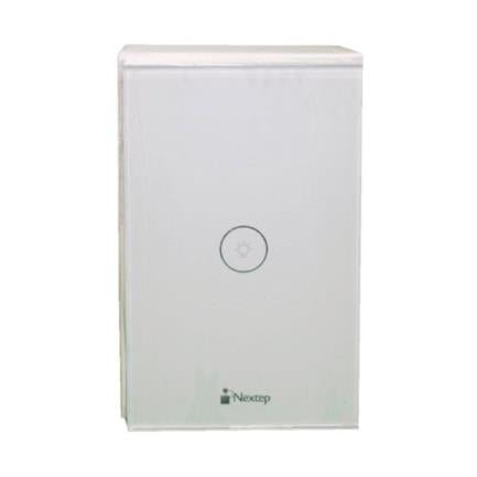 Interruptor Nextep Smart de Luz Pared Táctil Sencillo Control Wi-Fi