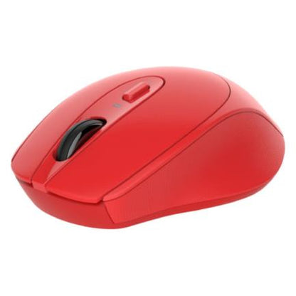 Mouse Nextep Inalámbrico Ergónomico USB 1600 dpi Batería Incluida Color Rojo