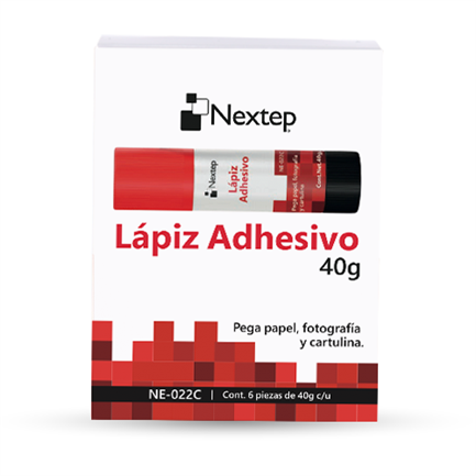 Lapiz Adhesivo Nextep 40 Gramos C/6