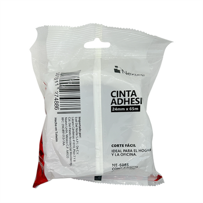 Cinta Adhesiva Corte Facil Nextep 24 mm x 65 mts Bolsa c/2 Piezas