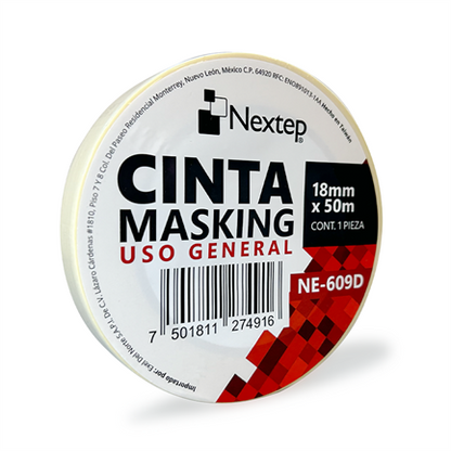 Cinta Masking Uso General Nextep 18 mm x 50 mts