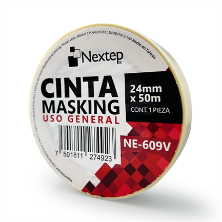 Cinta Masking Uso General Nextep 24 mm x 50 mts