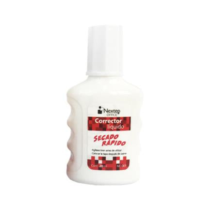 Corrector Líquido Nextep Botella 20ml C/12 Piezas