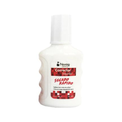 Corrector Líquido Nextep Botella 20ml C/12 Piezas