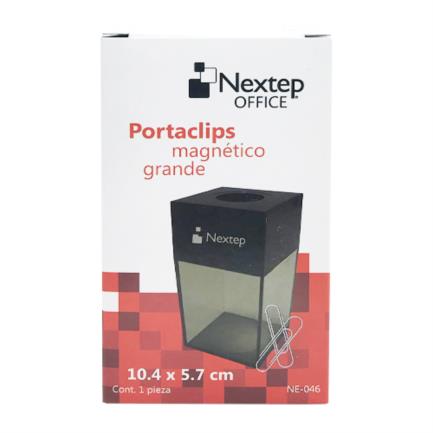 Porta Clips Nextep Magnetico Grande 10.4 cm para 500 clips