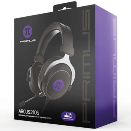 Audífonos Gamer Primus Arcus 210S Diadema Conector 3.5mm con Micrófono Negro/Morado