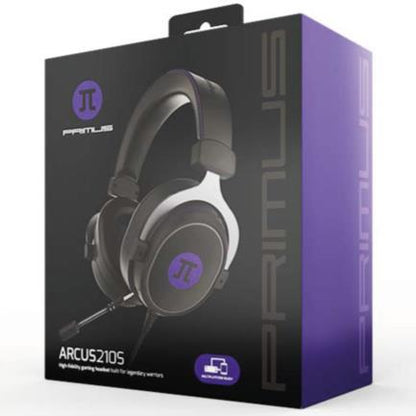 Audífonos Gamer Primus Arcus 210S Diadema Conector 3.5mm con Micrófono Negro/Morado