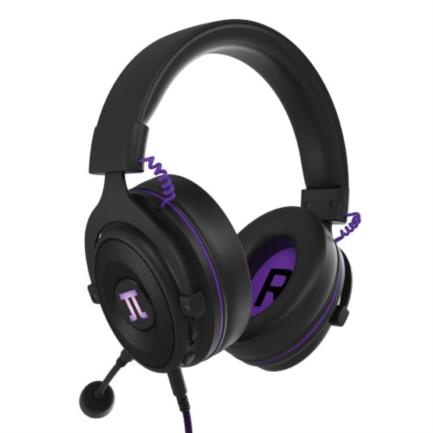 Audífonos Gamer Alámbricos Primus Arcus 260S Diadema Ajustable Micrófono Desmontable USB Color Negro/Morado