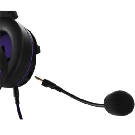 Audífonos Gamer Alámbricos Primus Arcus 260S Diadema Ajustable Micrófono Desmontable USB Color Negro/Morado