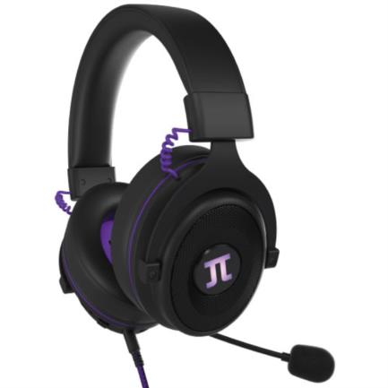 Audífonos Gamer Alámbricos Primus Arcus 260S Diadema Ajustable Micrófono Desmontable USB Color Negro/Morado