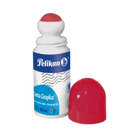 Tinta Para Sellos Pelikan Giraplica 60ml Color Rojo