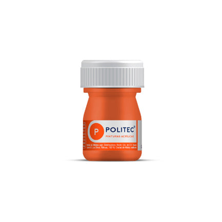 Pintura Acrilica Politec Naranja 20 ml No 308 caja c/12 piezas