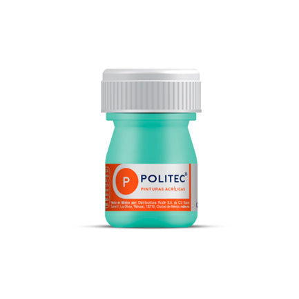 Pintura Acrilica Politec Verde Palido 20 ml No 333 caja c/12 piezas